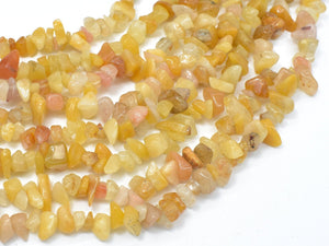 Yellow Jade Beads, 4-9 mm Chips Beads, 34 Inch-Gems: Nugget,Chips,Drop-BeadXpert