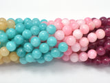 Jade Beads-5 color, 8mm (8.3mm) Round Beads-Gems: Round & Faceted-BeadXpert