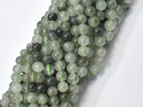 Green Rutilated Quartz Beads, 6mm Round Beads-Gems: Round & Faceted-BeadXpert