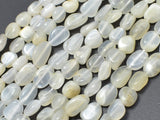 Moonstone, 6x8mm Nugget Beads, 15 Inch-Gems: Nugget,Chips,Drop-BeadXpert