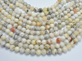 White Crazy Lace Agate 8mm Round Beads, 14.5 Inch-BeadXpert