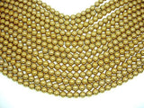 Hematite Beads-Gold, 8mm Round Beads-Gems: Round & Faceted-BeadXpert