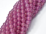 Jade Beads-Mauve, 8mm Round Beads-Gems: Round & Faceted-BeadXpert