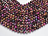 Tiger Eye - Fuchsia, 8mm, Round-BeadXpert