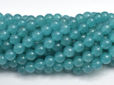 Jade Beads, Teal, 8mm Round Beads-Gems: Round & Faceted-BeadXpert