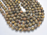 Leopard Skin Jasper Beads, Round, 12mm-BeadXpert