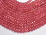 Jade Beads-Rose Red, 8mm-Gems: Round & Faceted-BeadXpert