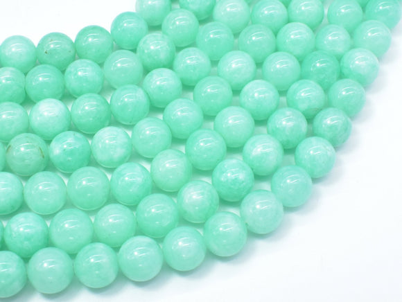 Jade Beads-Light Green, 10mm Round Beads-Gems: Round & Faceted-BeadXpert