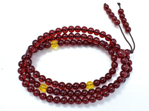 Blood Amber Resin, 6mm(5.8mm) Round Beads, 23 Inch, Approx 108 beads-Gems: Round & Faceted-BeadXpert