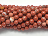 Red Jasper Beads, Round, 6mm-Gems: Round & Faceted-BeadXpert