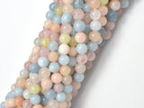Beryl Beads, Aquamarine, Morganite, Heliodor, 6mm, Round-Gems: Round & Faceted-BeadXpert