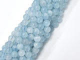Genuine Aquamarine Beads, 8mm Round Beads-BeadXpert