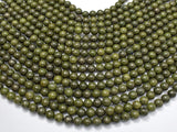 Epidote-Pyrite Inclusion, 8mm(8.3mm) Round beads-Gems: Round & Faceted-BeadXpert