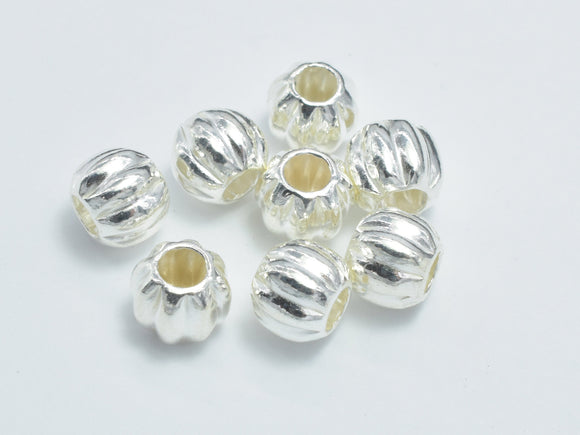 10pcs 925 Sterling Silver Beads, 5mm Round Beads-Metal Findings & Charms-BeadXpert