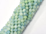 Jade - Light Green & Blue 6mm Round-BeadXpert