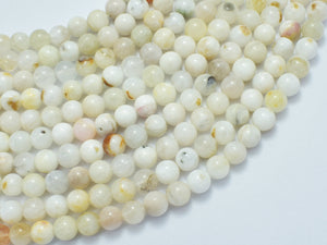 White Rainbow Moonstone 6mm Round-BeadXpert