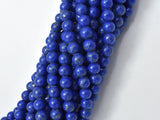 Lapis Blue Turquoise Howlite, 6mm (6.3mm)-Gems: Round & Faceted-BeadXpert
