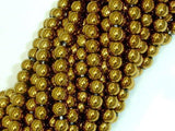 Hematite Beads-Gold, 6mm Round Beads-Gems: Round & Faceted-BeadXpert