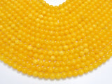 Jade - Yellow, 6mm, Round, 15 Inch-BeadXpert