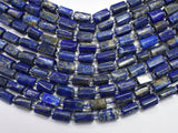 Natural Lapis Lazuli 6x10mm Faceted Tube-BeadXpert