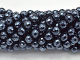 Mystic Coated Black Onyx, 8mm Faceted Round-Gems: Round & Faceted-BeadXpert