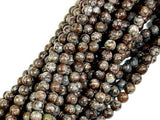 Brown Snowflake Obsidian Beads, Round, 4mm-Gems: Round & Faceted-BeadXpert