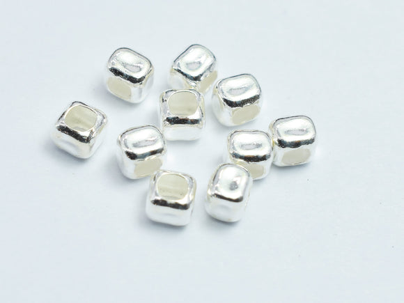 20pcs 925 Sterling Silver 3x2.8mm Cube Beads-BeadXpert