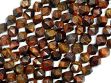 Red Tiger Eye, 8mm Star Cut Faceted Round-Gems: Round & Faceted-BeadXpert