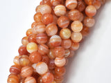 Natural Banded Agate, Striped Agate, 8mm (8.2mm)-Gems: Round & Faceted-BeadXpert