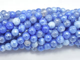 Mystic Coated Fire Agate- Blue, 6mm Faceted-BeadXpert