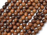 Black Rosewood Beads, 6mm Round Beads, 26 Inch-Wood-BeadXpert