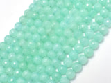 Jade Beads, Light Green, 6mm Faceted Round-Gems: Round & Faceted-BeadXpert