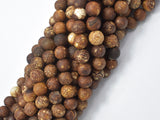Crackle Tibetan Agate, 7.8mm Round Beads-Gems: Round & Faceted-BeadXpert