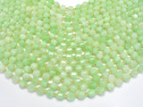 Green Quartz Beads, 8mm Faceted Prism Double Point Cut-Gems: Round & Faceted-BeadXpert