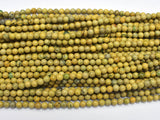 Green Muscovite 4mm Round Beads, 15 Inch-BeadXpert