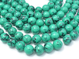 Howlite Turquoise Beads-Green, 12mm Round Beads-Gems: Round & Faceted-BeadXpert
