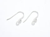 4pcs 925 Sterling Silver Earwire, Earring Hook, Fishhook, 15x10mm-Metal Findings & Charms-BeadXpert