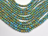 Turquoise Howlite-Blue & Green, 6mm Round Beads-Gems: Round & Faceted-BeadXpert