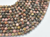 Rhodochrosite, 6mm, Round, 15.5 Inch-BeadXpert