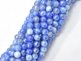 Mystic Coated Fire Agate- Blue, 6mm Faceted-BeadXpert