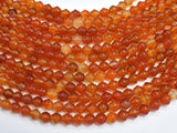 Carnelian-Orange 8mm Bell Beads, 14 Inch-BeadXpert