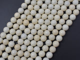 Ivory Jade Beads, 8mm (8.3mm)-Gems: Round & Faceted-BeadXpert