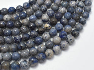 Dumortierite Beads, 8mm (8.5mm) Round Beads-Gems: Round & Faceted-BeadXpert