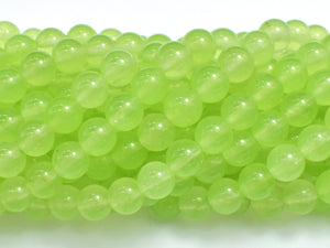 Jade - Light Green, 8mm (8.2mm) Round-Gems: Round & Faceted-BeadXpert