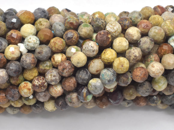 Natural Turquoise Beads, 4mm Micro Faceted Round-BeadXpert