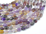 Super Seven Beads, Cacoxenite Amethyst, Approx 6x7mm Nugget Beads, 15.5 Inch-Gems: Nugget,Chips,Drop-BeadXpert