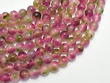 Jade-Fuchsia Green White 8mm Round-BeadXpert