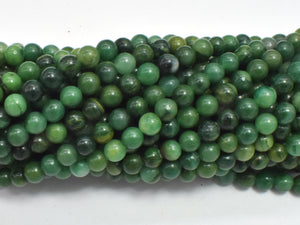 Verdite, African Jade, 4mm (4.7mm) Round Beads-BeadXpert