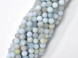 Matte Aquamarine Beads, 6mm (6.5mm)-BeadXpert