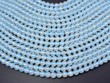 White Opalite Beads, Faceted Round, 8mm(7.8mm), 14.5 Inch-Gems: Round & Faceted-BeadXpert